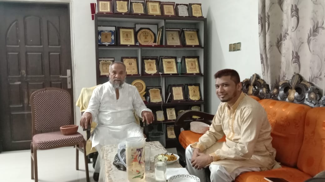 Ershad Ullah Khan meeting with kawerkhop union parishad chairman Janab Shamsul Alam