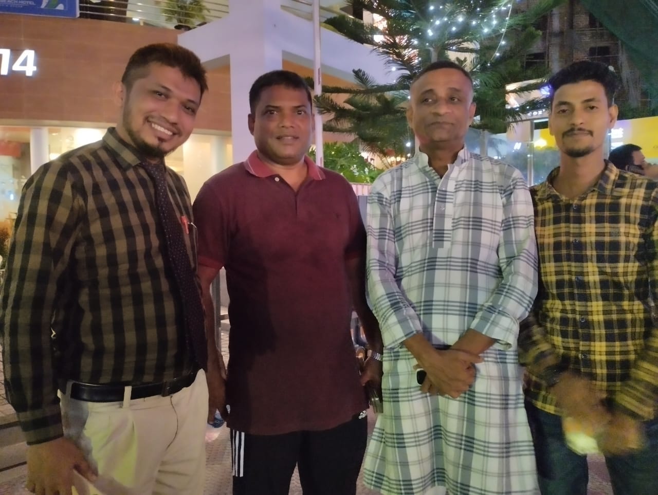 Newly elected mayor Mahabub Rahman along with STN editor and advisor editor